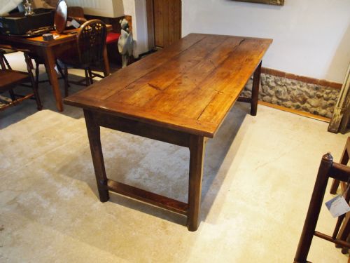 TABLE STUNNING REFECTORY FARMHOUSE FRENCH CHERRY C1820 - ADDITIONAL PHOTO 12