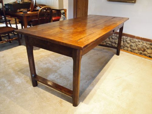 TABLE STUNNING REFECTORY FARMHOUSE FRENCH CHERRY C1820 - ADDITIONAL PHOTO 16