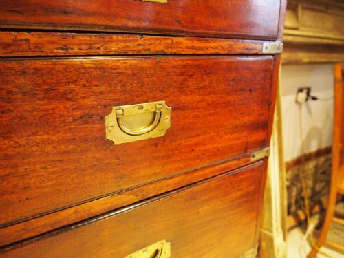 CHEST OF DRAWERS MILITARY CAMPAIGN RARE WILLIAM IV C1830 - ADDITIONAL PHOTO 2