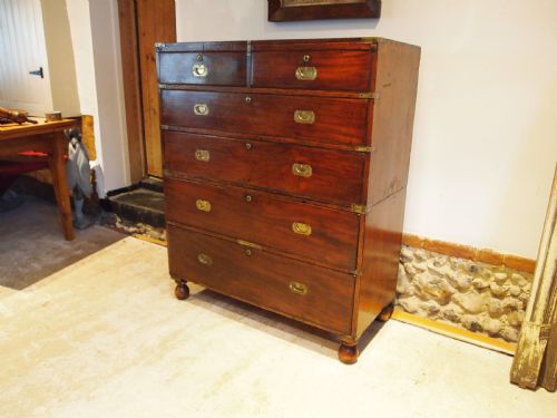 CHEST OF DRAWERS MILITARY CAMPAIGN RARE WILLIAM IV C1830 - ADDITIONAL PHOTO 7