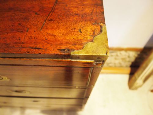 CHEST OF DRAWERS MILITARY CAMPAIGN RARE WILLIAM IV C1830 - ADDITIONAL PHOTO 8