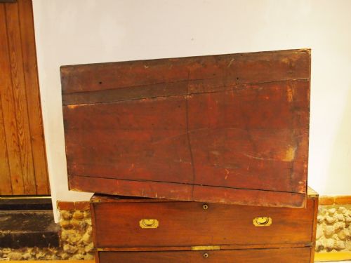CHEST OF DRAWERS MILITARY CAMPAIGN RARE WILLIAM IV C1830 - ADDITIONAL PHOTO 12