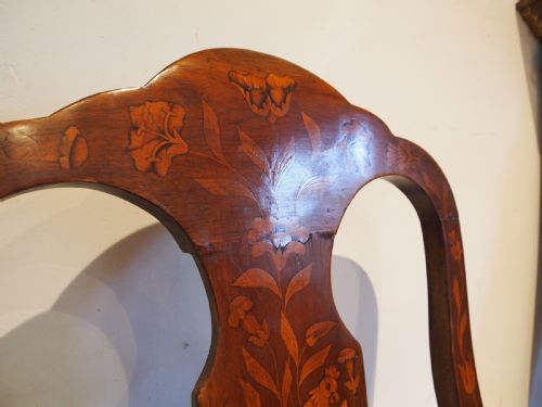 SETTEE SOFA BENCH STUNNING WALNUT INLAID DUTCH C1880 - ADDITIONAL PHOTO 9