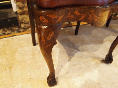 SETTEE SOFA BENCH STUNNING WALNUT INLAID DUTCH C1880 - ADDITIONAL PHOTO 12