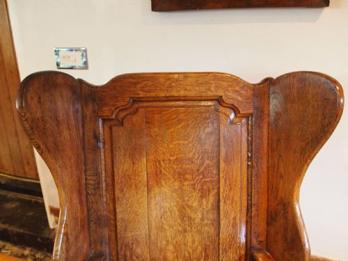 CHAIR OUTSTANDING GEORGE II OAK LAMBING CHAIR C1760 - ADDITIONAL PHOTO 21