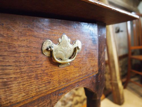 TABLE LOWBOY BEAUTIFUL GEORGE II OAK C1750 - ADDITIONAL PHOTO 4