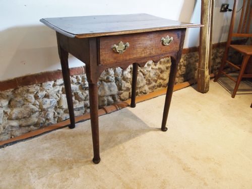 TABLE LOWBOY BEAUTIFUL GEORGE II OAK C1750 - ADDITIONAL PHOTO 6