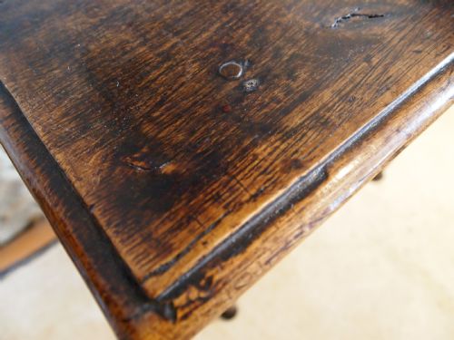 TABLE LOWBOY BEAUTIFUL GEORGE II OAK C1750 - ADDITIONAL PHOTO 9