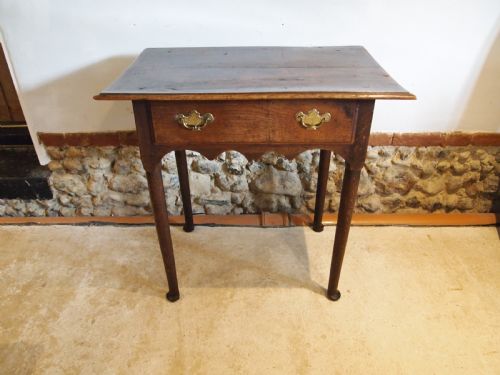TABLE LOWBOY BEAUTIFUL GEORGE II OAK C1750 - ADDITIONAL PHOTO 11