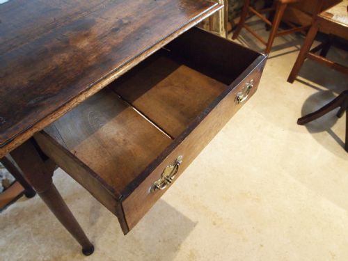 TABLE LOWBOY BEAUTIFUL GEORGE II OAK C1750 - ADDITIONAL PHOTO 13