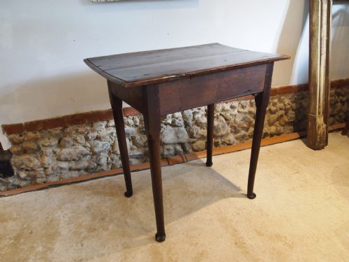 TABLE LOWBOY BEAUTIFUL GEORGE II OAK C1750 - ADDITIONAL PHOTO 14