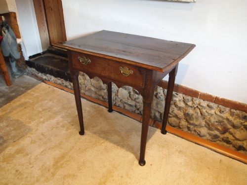 TABLE LOWBOY BEAUTIFUL GEORGE II OAK C1750 - ADDITIONAL PHOTO 15