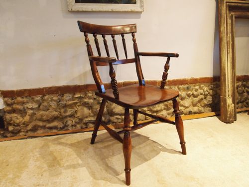 CHAIR RARE STUNNING WINDSOR ARMCHAIR C1850 - ADDITIONAL PHOTO 8