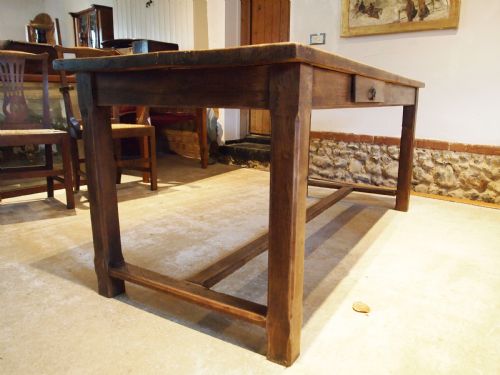 TABLE STUNNING FRENCH REFECTORY FARMHOUSE CHESTNUT DINING C1840 - ADDITIONAL PHOTO 2