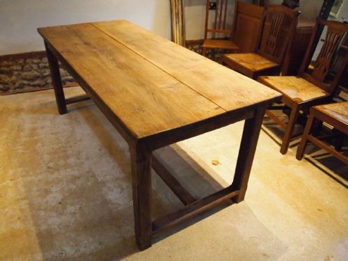 TABLE STUNNING FRENCH REFECTORY FARMHOUSE CHESTNUT DINING C1840 - ADDITIONAL PHOTO 7
