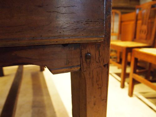 TABLE SUPERB REFECTORY FARMHOUSE FRENCH APPLE WOOD C1800 - ADDITIONAL PHOTO 5