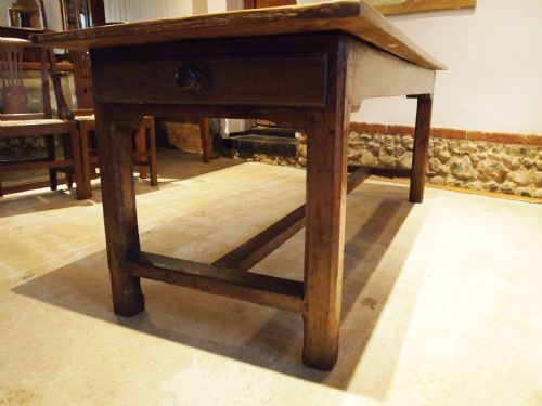 TABLE SUPERB REFECTORY FARMHOUSE FRENCH APPLE WOOD C1800 - ADDITIONAL PHOTO 7