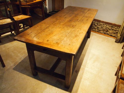 TABLE SUPERB REFECTORY FARMHOUSE FRENCH APPLE WOOD C1800 - ADDITIONAL PHOTO 9