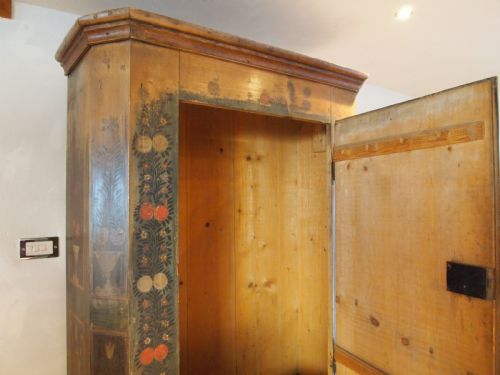 CUPBOARD PANTRY OR WARDROBE EUROPEAN LARGE ORIGINAL PAINT C1850 - ADDITIONAL PHOTO 8