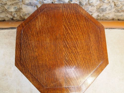 TABLE ARTS AND CRAFTS OAK GOTHIC LOW WINE TABLE C1890 - ADDITIONAL PHOTO 5