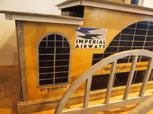 TOY MODELS RAILWAY AIRPORT BUILDINGS SCRATCH BUILT DATED 1944 - ADDITIONAL PHOTO 12
