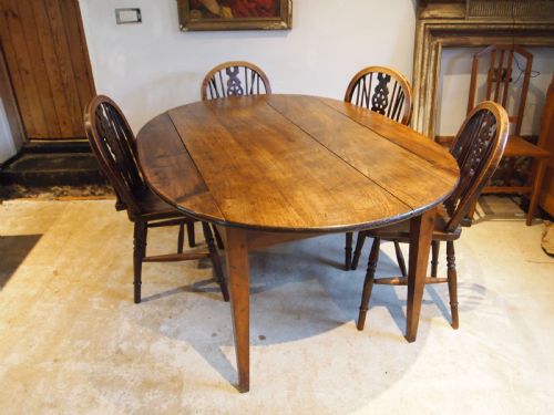 TABLE DINING REFECTORY ELM AND CHERRY FRENCH C1840 - ADDITIONAL PHOTO 5