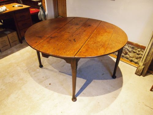 table dining rare oak drop leaf george iii c1780 - CATEGORY: ANTIQUE TABLES - DATED 18TH CENTURY