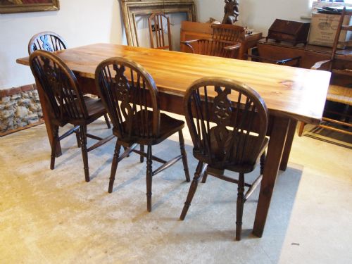 TABLE REFECTORY FARMHOUSE DINING ELM C1900 - ADDITIONAL PHOTO 5