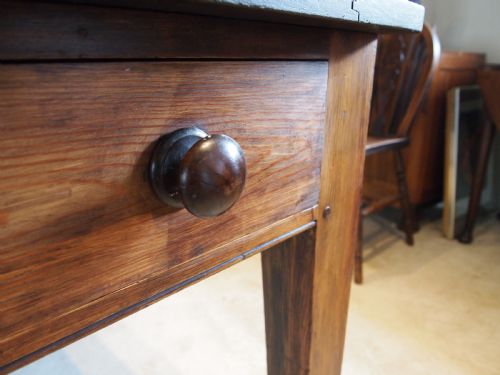 TABLE REFECTORY FARMHOUSE DINING EDWARDIAN PINE C1900 - ADDITIONAL PHOTO 4