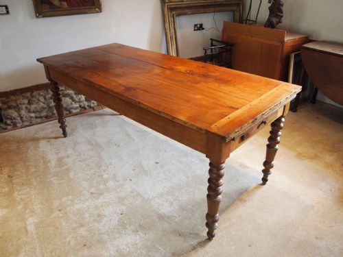 table wonderful rare french cherry extending refectory farmhouse dining c1840 - CATEGORY: ANTIQUE TABLES - DATED 19TH CENTURY