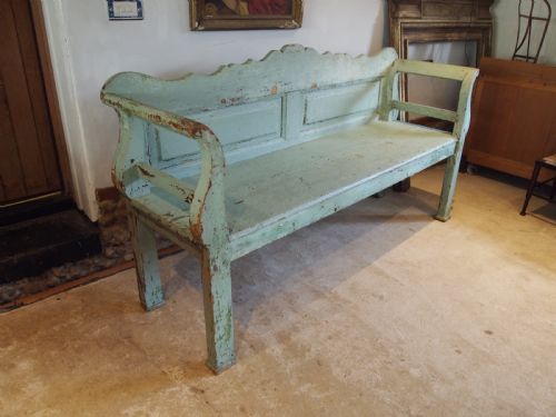BENCH SETTLE WONDERFUL VICTORIAN PERIOD PINE C1850 - ADDITIONAL PHOTO 11