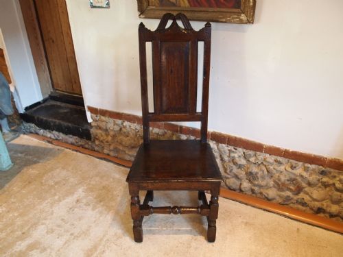 CHAIR SIDE DINING HALL WONDERFUL CHARLES II OAK C1680 - ADDITIONAL PHOTO 11