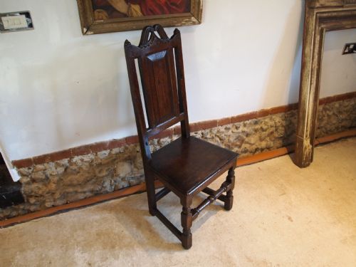 CHAIR SIDE DINING HALL WONDERFUL CHARLES II OAK C1680 - ADDITIONAL PHOTO 13