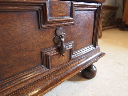 CHEST OF DRAWERS RARE SMALL CHARLES II OAK PROVENANCE C1680 - ADDITIONAL PHOTO 5