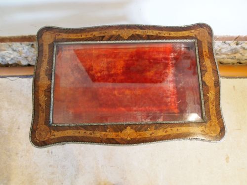 TABLE BIJOUTERIE DISPLAY FINE FRENCH ROSEWOOD C1870 - ADDITIONAL PHOTO 2