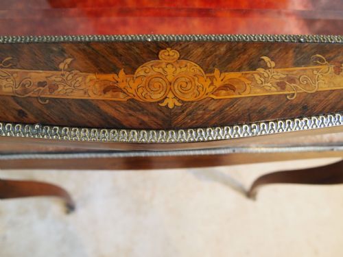 TABLE BIJOUTERIE DISPLAY FINE FRENCH ROSEWOOD C1870 - ADDITIONAL PHOTO 4
