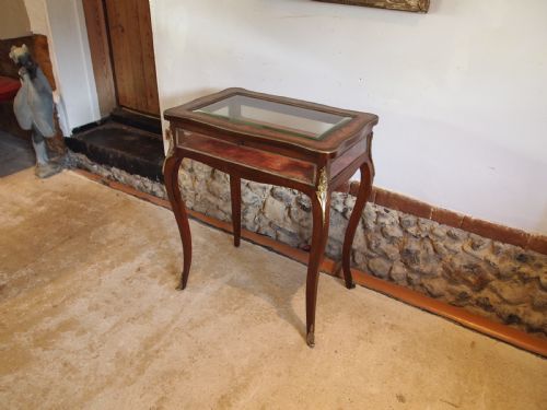 TABLE BIJOUTERIE DISPLAY FINE FRENCH ROSEWOOD C1870 - ADDITIONAL PHOTO 13