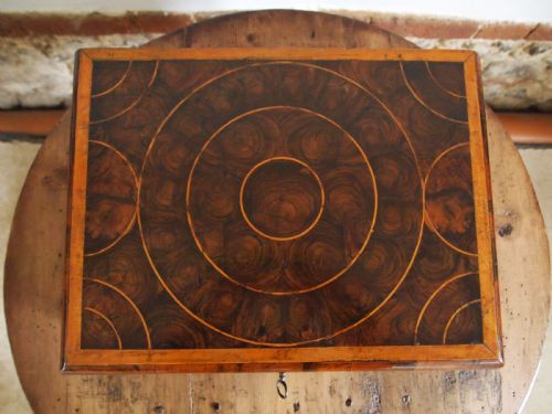 BOX RARE 17TH CENTURY LACE BOX OLIVE OYSTER VENEERED C1690 - ADDITIONAL PHOTO 6