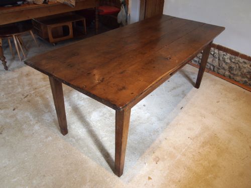 TABLE REFECTORY FARMHOUSE OAK DINING GEORGE III PERIOD FRENCH C1800 - ADDITIONAL PHOTO 1