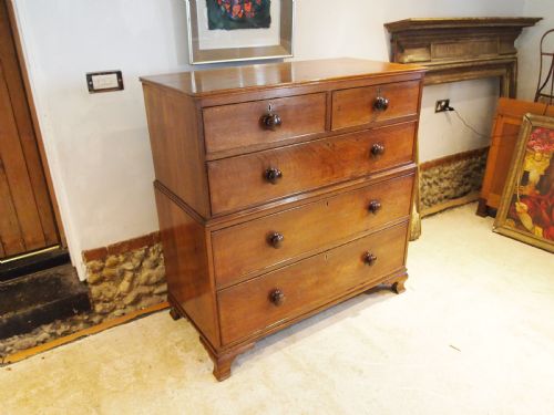 chest of drawers rare george iii oak chest on chest c1800 - CATEGORY: ANTIQUE CHEST OF DRAWERS - DATED GEORGIAN