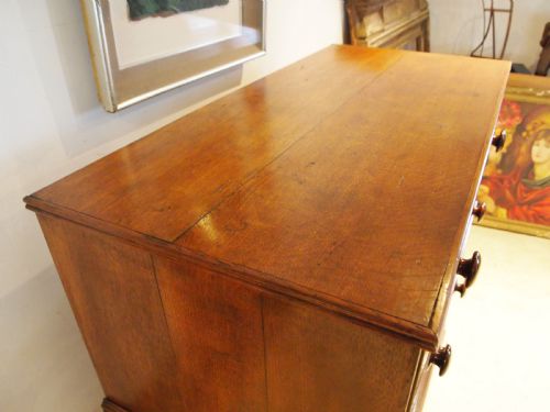 CHEST OF DRAWERS RARE GEORGE III OAK CHEST ON CHEST C1800 - ADDITIONAL PHOTO 4