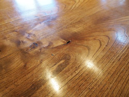 TABLE STUNNING VERY RARE ELM TWO PLANK REFECTORY FARMHOUSE DINING C1820 - ADDITIONAL PHOTO 11