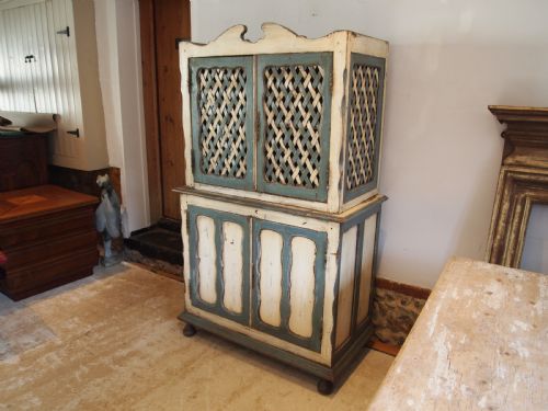 CUPBOARD PANTRY SIDEBOARD RARE AUSTRIAN OAK C1800 - ADDITIONAL PHOTO 4