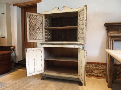 CUPBOARD PANTRY SIDEBOARD RARE AUSTRIAN OAK C1800 - ADDITIONAL PHOTO 6