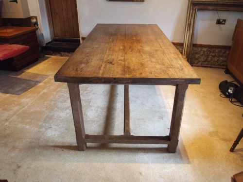 TABLE REFECTORY FARMHOUSE DINING OAK VICTORIAN C1880 - ADDITIONAL PHOTO 2