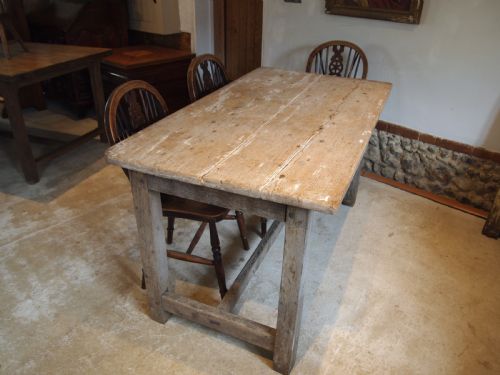 TABLE WONDERFUL GEORGE III OAK AND PINE REFECTORY FARMHOUSE C1790 - ADDITIONAL PHOTO 2