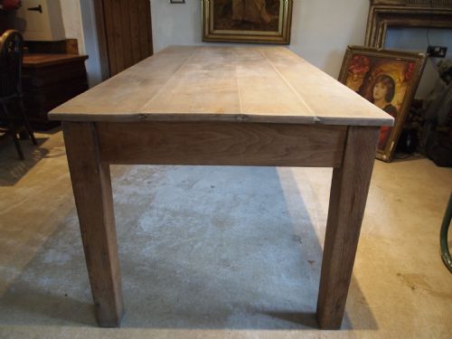 TABLE REFECTORY FARMHOUSE DINING OAK SYCAMORE C1880 - ADDITIONAL PHOTO 8