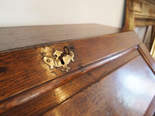 BUREAU DESK VERY RARE NORFOLK WELLS GEORGE II OAK C1740 - ADDITIONAL PHOTO 4