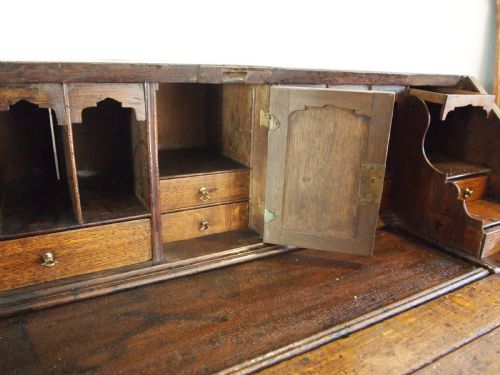 BUREAU DESK VERY RARE NORFOLK WELLS GEORGE II OAK C1740 - ADDITIONAL PHOTO 6