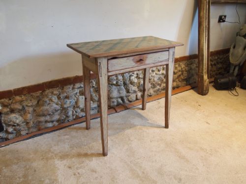 table rare small swedish painted side hall or lamp c1820 - CATEGORY: ANTIQUE TABLES - DATED GEORGIAN